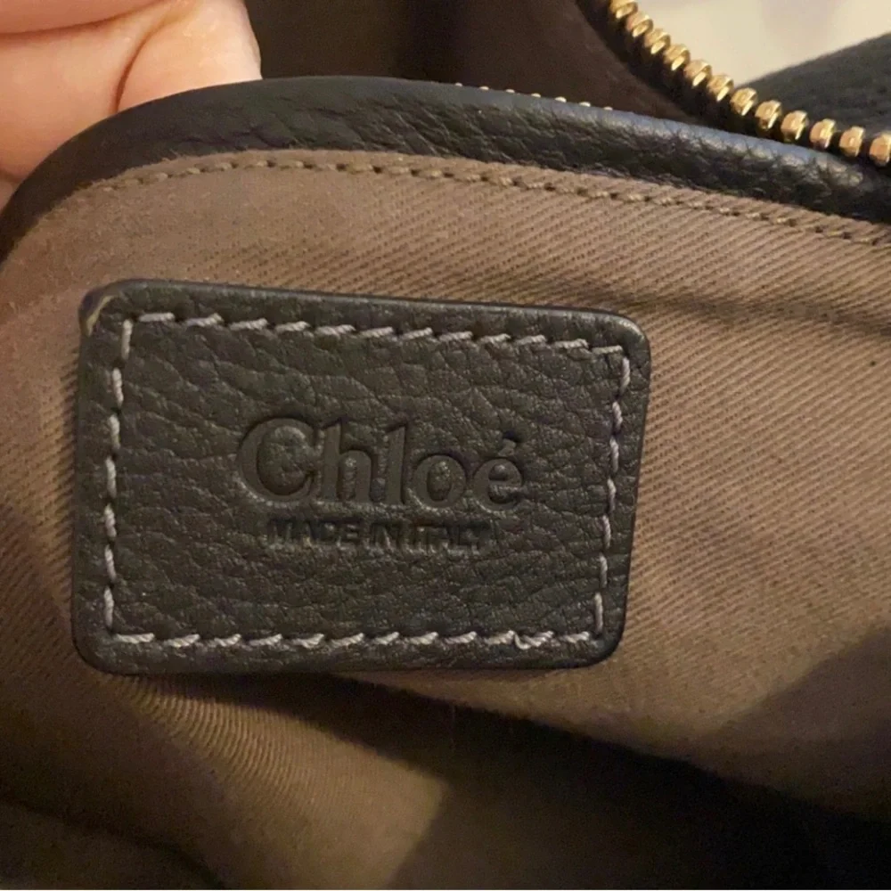 Chloe Black Shoulder Bag with Gold Hardware - Picture 3 of 10